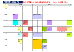 平成29年1月19日(木)