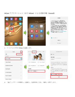HiCare アプリケーション（以下 HiCare）による更新手順