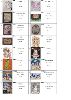 佳嶋 佳嶋 1 スミレと髑髏 no.1 2 スミレと髑髏 no.2 F4 F4 2016年 2016