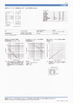 Page 1 EERシリーズ EER25.5コア (JIS FEER25.5A) | Dimensionsin