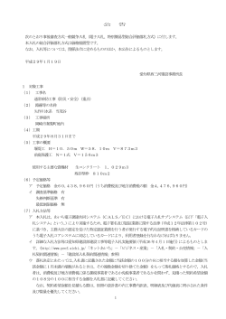 1 公 告 次のとおり事後審査方式一般競争入札（電子入札、特別簡易型