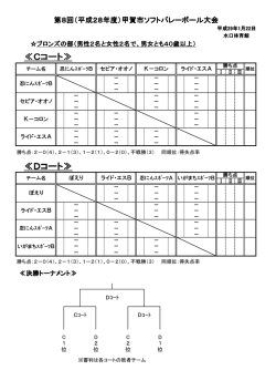 ブロンズの部 - 甲賀市のバレーボール HP