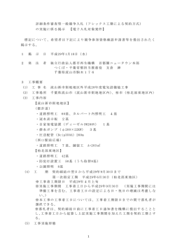 詳細条件審査型一般競争入札（フレックス工期による契約