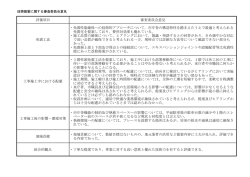 評価項目 審査委員会意見 免震工法 ・免震性能確保への技術的