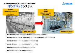 ポンプバック システム
