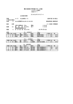第24回米子市民スキー大会