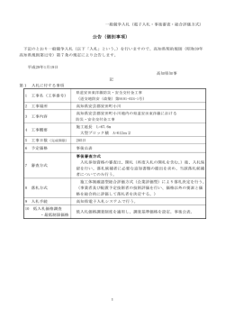 公告（個別事項）道交地防安（改築）第9101-024-1号