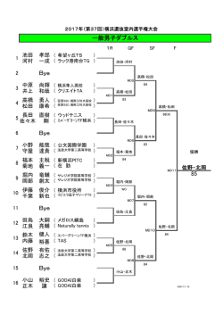 一般男子ダブルス