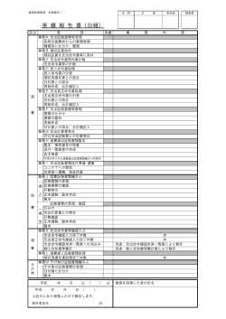 実 績 報 告 書（日報）