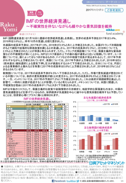 IMFの世界経済見通し