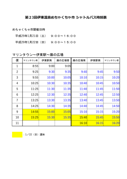 マリンタウン～伊東駅～藤の広場 第23回伊東温泉めちゃくちゃ市