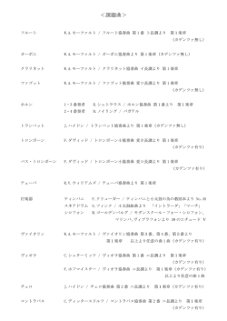 ＜課題曲＞