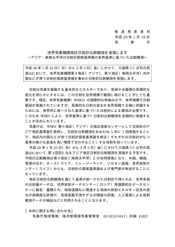 世界気象機関地区日射計比較観測を実施します