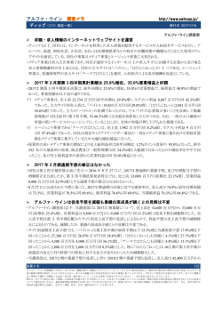 調査メモ - 企業レポート掲載のWeb site