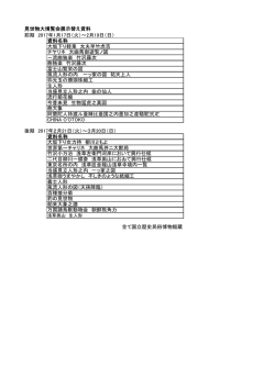 見世物大博覧会展示替え資料 前期 2017年1月17日