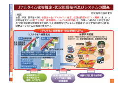 リアルタイム被害推定・状況把握技術及びシステムの開発