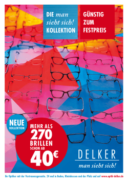 sieht sich! - Delker Optik