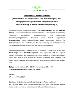 Gruppenselbsterfahrung