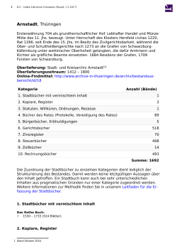 Arnstadt - PDF - Index Librorum Civitatum