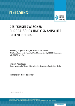 EINLADUNG - Hanns-Seidel