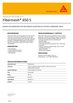 Fibermesh-650 S - Sika Deutschland