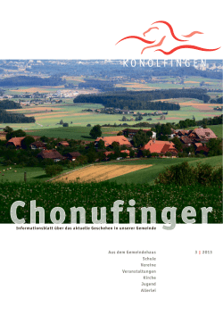 Chonufinger 3/2013 - Gemeinde Konolfingen