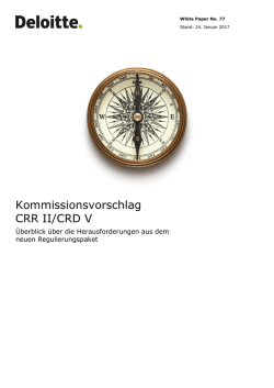 Kommissionsvorschlag CRR II/CRD V
