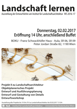 Donnerstag, 02.02.2017 Er&ouml;ffnung 14 Uhr, anschlie&szlig;end Buffet