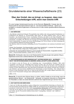 Grundelemente einer Wissenschaftstheorie (23)