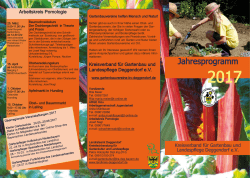 Jahresprogramm - Kreisverband für Gartenbau und Landespflege