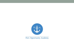 - Port Opportunity Academy