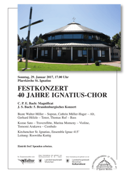 festkonzert 40 jahre ignatius-chor