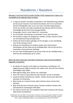 Huisdieren / Haustiere