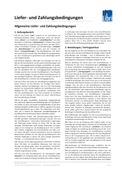 Liefer- und Zahlungsbedingungen Libri GmbH