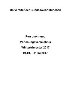 Vorl.-Verz. WT 2017 - Universität der Bundeswehr München