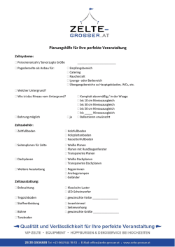 Mietvertrag Zelte