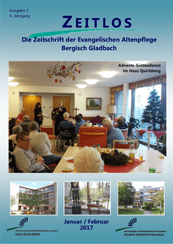 Ansicht und - Evangelische Altenpflege in Bergisch