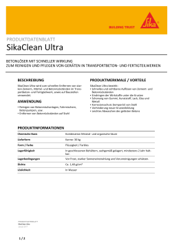 SikaClean Ultra - Sika Deutschland