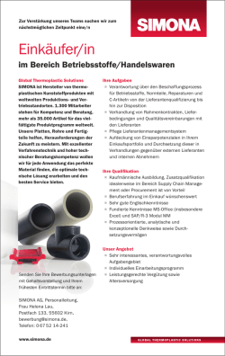 Eink&auml;ufer/in - KunststoffWeb
