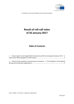 result of the roll-call vote