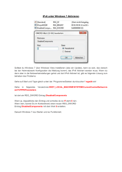IPv6 unter Windows 7 Aktivieren