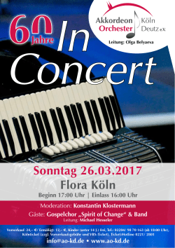 Sonntag 26.03.2017 Flora Köln