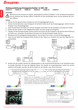 Einbauanleitung / Mounting stick switch DE / EN