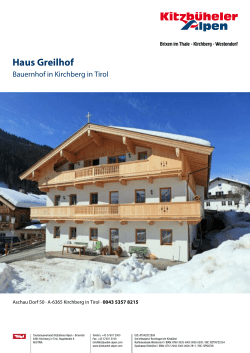 Haus Greilhof in Kirchberg in Tirol