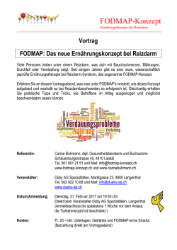 Informationen und Flyer - FODMAP