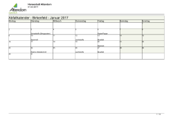 Abfallkalender - Birkenfeld - Januar 2017