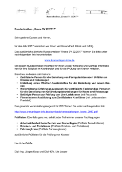 Aktuelles Rundschreiben herunterladen - Krananlagen
