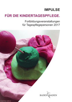 impulse f&uuml;r die kindertagespflege. - Baden