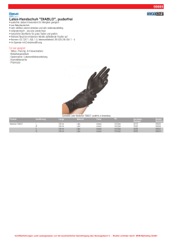 59005 Latex-Handschuh "DIABLO", puderfrei