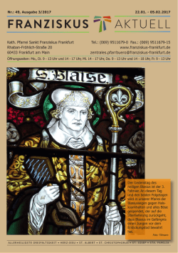 Franziskus Aktuell Ausgabe 2017-3